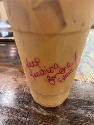 Iced Horchata latte