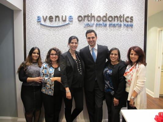 Drs. Eleni, Abraham and Avenue Orthodontics staff