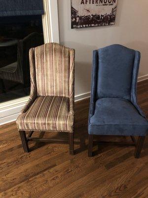 My chair reupholstered!