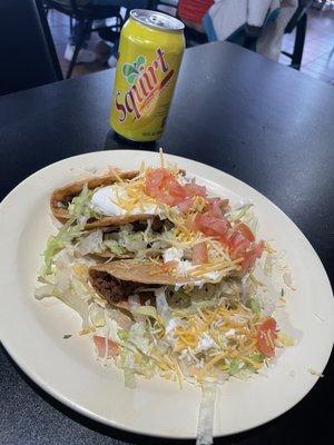 Crunchy beef tacos