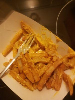 Clumpy old cheese fries