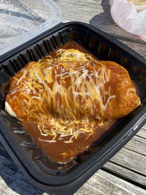 Chicken wet burrito: