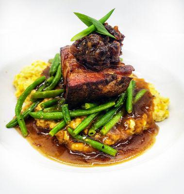 Smoked Pork Belly & Grits