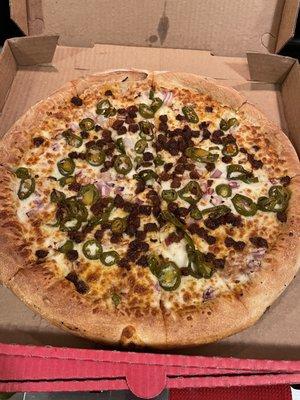 Chorizo, Jalapeño, & Onion.