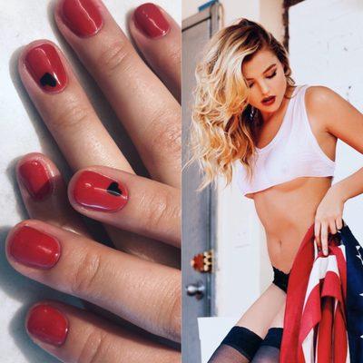 Presto Gel Top Model nail style for beautiful Rachel Hilbert #nailsbyIuliia @TheGraceNYC nailart studio