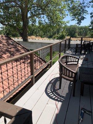 Deck/outside furniture cleaning