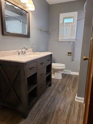 Bathroom remodel for a Veteran