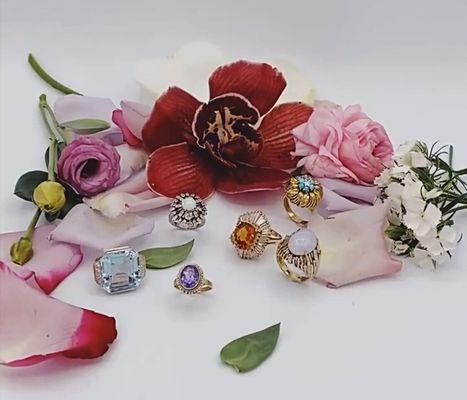 All kind of rings - antique, vintage, contemporary and made by order