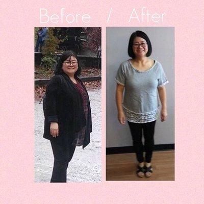 Monica Kim lost 44 pounds in three months! Amazing!