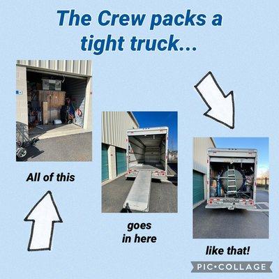 Storage Unit - The Crew packs a tight truck.