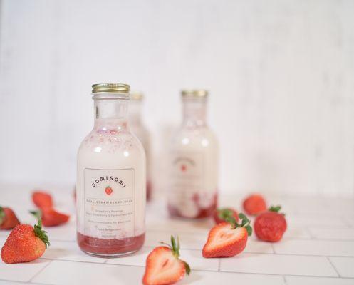 Real Strawberry Milk can only be made with the freshest ingredients!