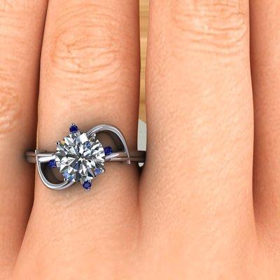 A new twist to an engagement ring.