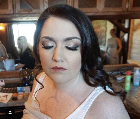 Bride hair and makeup