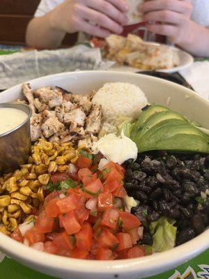 Chicken Burrito Bowl! So yummy