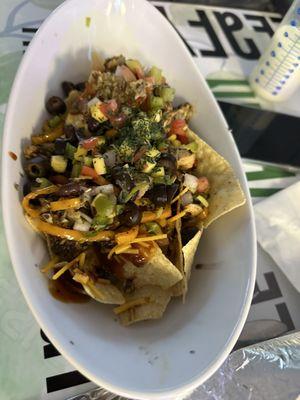 Vegan nachos off the Game Day menu