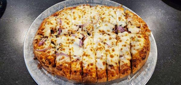 BBQ Chicken Cheese Bread