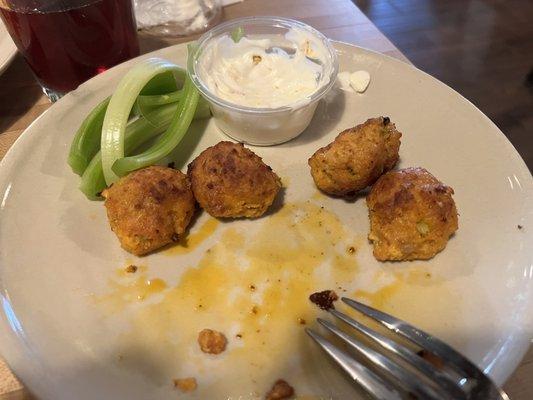 Buffalo chicken meatballs