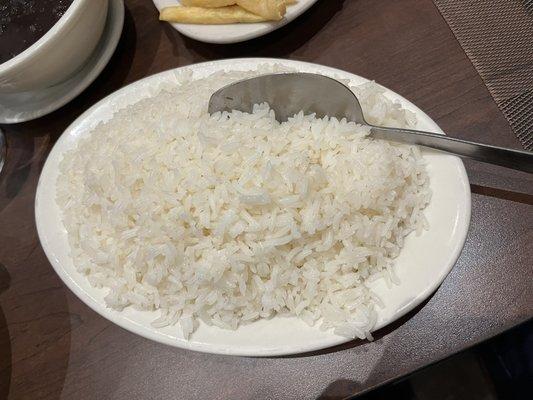 Side of rice for rodizio.