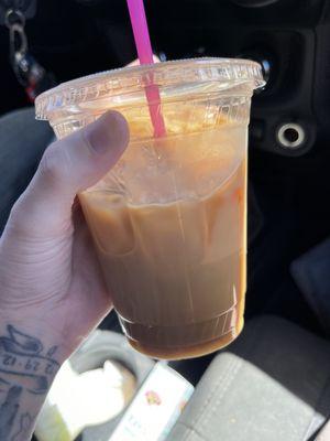 Iced maple latte