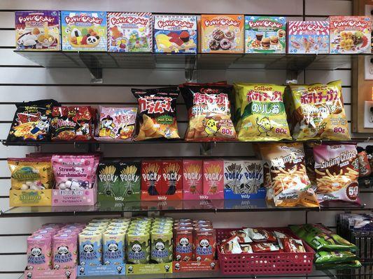 Japanese and Korean snacks that you can grab-on-the-go. Try our popular Popin' Cookin' or attempt a spicy noodle challenge!