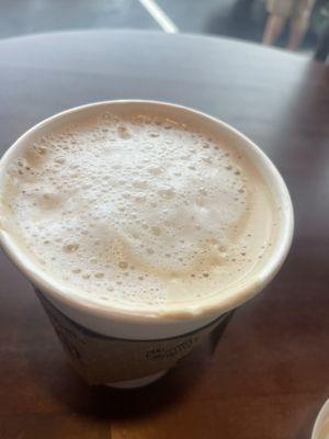 The texture of the 'cappuccino'