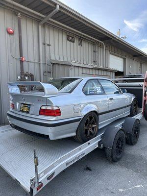 Custom metal flares we welded and fitted onto this e36 m3!