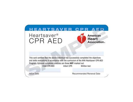 Blue Healthcare Training Centers offers American Heart Association (AHA) certified Heartsaver® CPR AED classes! Register today!