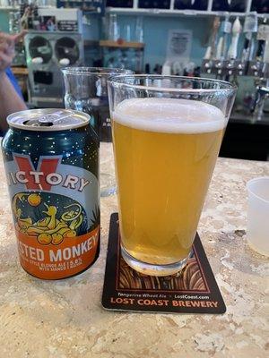 This one blew my taste buds away! Twisted monkey mango blonde ale.