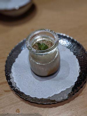 Hojicha panna cotta