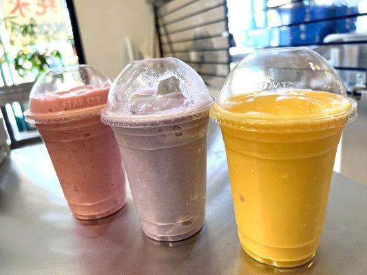 Strawberry Smoothie, Taro Smoothie, Mango Smoothie ~ And so much more!