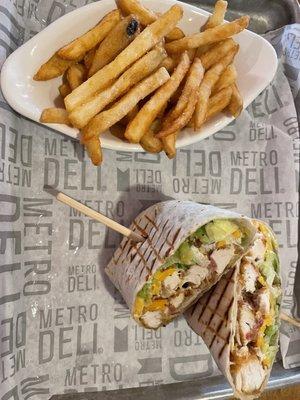 Fried chicken rancher and fries