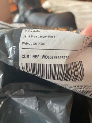 Package Address of the small item that was sent to me. Completely a rip off. Ad Description is deceiving and misleading.