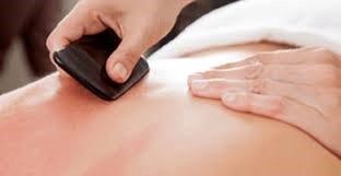 Gua Sha, also known as Flat Stone Rubbing, utilizes smooth-edged stones to alleviate muscle and joint discomfort, enhance blood flow, stimul