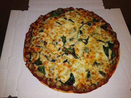 Spinich Pizza