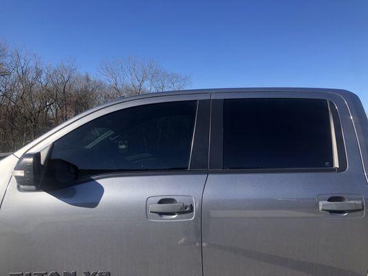 Front window tint