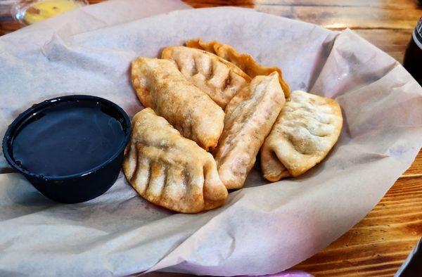 My Niece ordered Pot stickers and here they are.