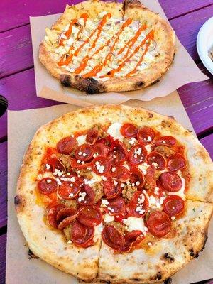 Big G (Top) & Buckley (Bottom) Pizzas