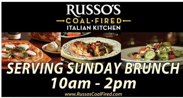 Russo's new Sunday Brunch banner by Enigma