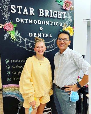 This is the day my daughter got her braces off!!  We both  were so pleased with the results!!!