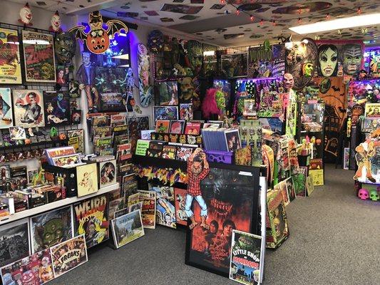 Tons of horror and sci-fi collectibles