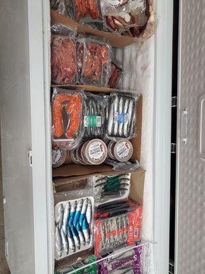 Wide range of frozen bait in stock.