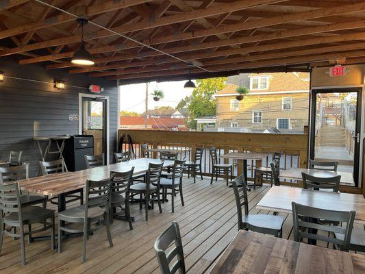 Upstairs patio