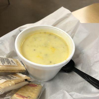 Cheddar broccoli soup ....not recommended :(