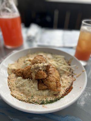 fish and grits