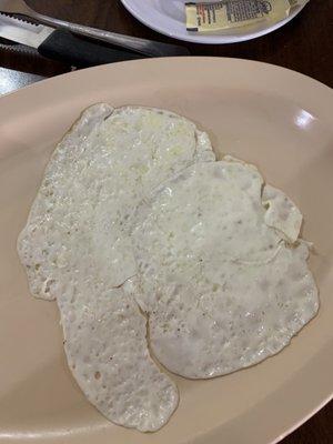 Egg white omelet with veggies. Minus the veggies obviously.