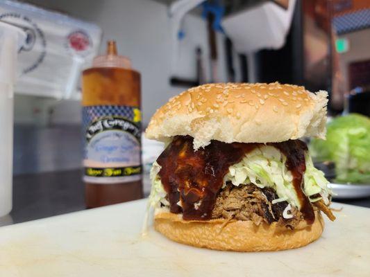 Porker barbecue park sandwiches