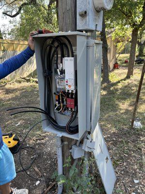 Generac installation, generator.