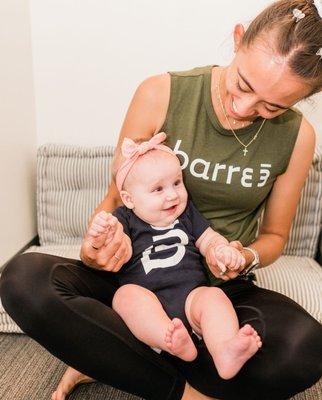 barre3 offers Play Lounge during our mid-morning classes so parents can get a moment for themselves. Our play lounge staff love to play!