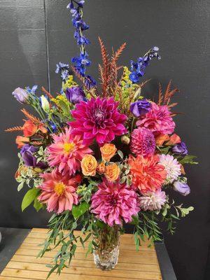 Beautiful arrangement created by Andrea for my mother's celebration of life.