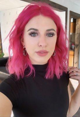 Pink hair